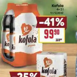 Billa Kofola 4pack nabídka