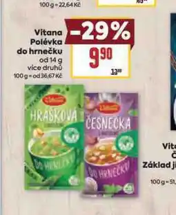 Billa Vitana polévka do hrnečku nabídka