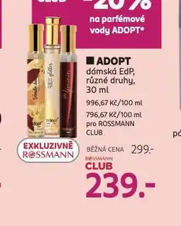 Rossmann Adopt dámská edp nabídka