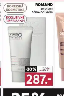 Rossmann Rom&nd zero sun tónovací krém nabídka