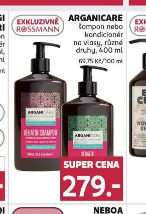 Rossmann Arganicare šampon, kondicioner nabídka