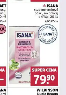 Rossmann Isana voksové pásky na obličej nabídka