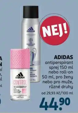 Rossmann Adidas antiperspirant nabídka