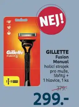 Rossmann Gillette fusion manual holicí strojek nabídka