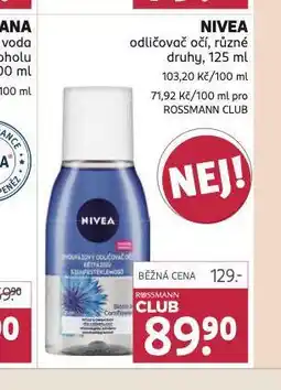 Rossmann Nivea odličovač očí nabídka