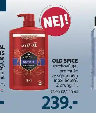 Rossmann Old spice sprchový gel nabídka