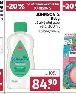 Rossmann Johnson´s baby dětský olej nabídka