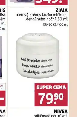 Rossmann Ziaja pleťový krém nabídka