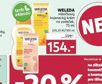 Rossmann Weleda měsíčkový kojenecký krém nabídka