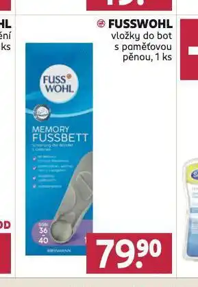 Rossmann Fusswohl vložky do bot nabídka