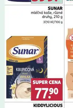 Rossmann Sunar mléčná kaše nabídka