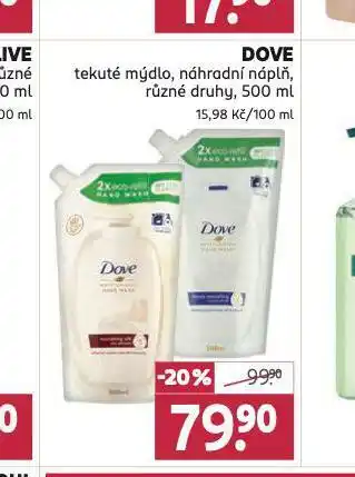 Rossmann Dove tekuté mýdlo nabídka