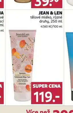 Rossmann Jean&len tělové mléko nabídka