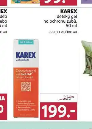 Rossmann Karex dětský gel na ochranu zubů nabídka