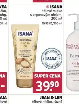 Rossmann Isana tělové mléko nabídka