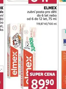 Rossmann Elmex zbní pasta pro děti nabídka