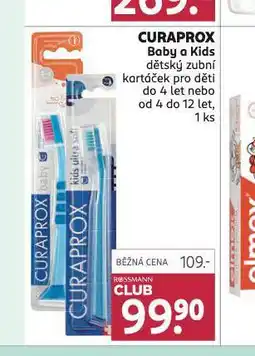 Rossmann Curaprox baby a kids dětský zubní kartáček nabídka