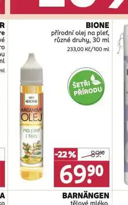 Rossmann Bione přírodní olej na pleť nabídka