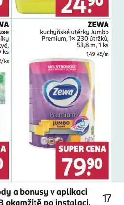 Rossmann Zewa jumbo kuchyňské role nabídka