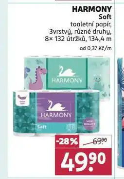 Rossmann Harmony soft toaletní papír nabídka