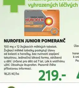 Rossmann Nurofren junior pomeranč nabídka