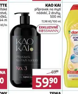 Rossmann Kao kai přípravek na mytí nádobí nabídka