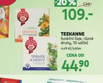 Rossmann Teekanne funkční čaj nabídka