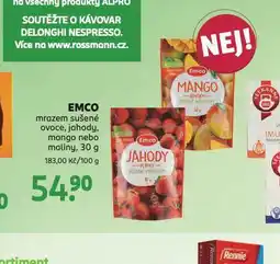 Rossmann Emco mrazem sušené ovoce nabídka