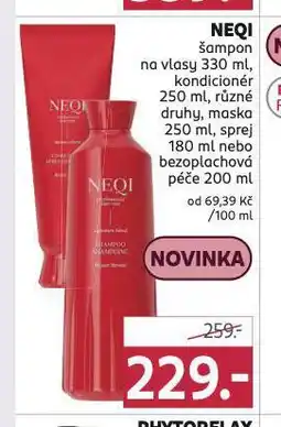 Rossmann Neqi šampon, kondicioner nabídka