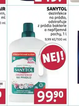 Rossmann Sanytol dezinfekce na prádlo nabídka