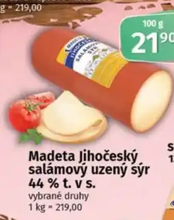 COOP TIP MADETA Jihočeský salámový uzený sýr 44% t. V S. nabídka