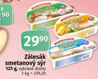 COOP TIP Zálesák smetanový sýr nabídka