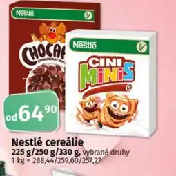 COOP TIP Nestlé cereálie nabídka