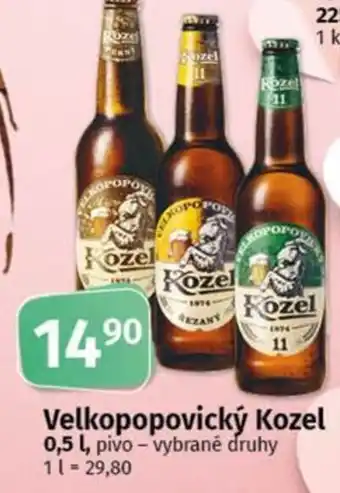 COOP TIP Velkopopovický Kozel nabídka