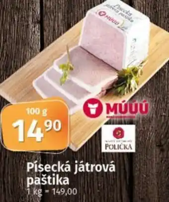 COOP TIP Písecká játrová paštika nabídka