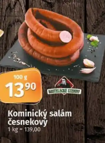 COOP TIP Kominický salám česnekový nabídka