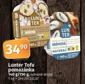 COOP TIP LUNTER Tofu pomazánka nabídka