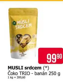 Teta MUSLI srdcem Čoko TRIO - banán 250 g nabídka