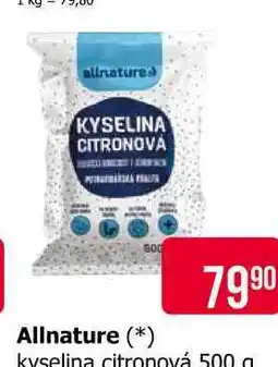 Teta Allnature kyselina citronová 500g nabídka