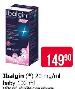 Teta Ibalgin 20 mg/ml baby 100 ml nabídka