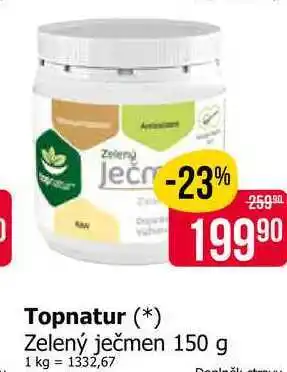 Teta Topnatur Zelený ječmen 150 g nabídka