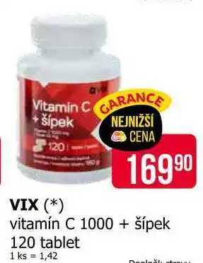 Teta VIX vitamín C 1000 + šípek 120 tablet nabídka