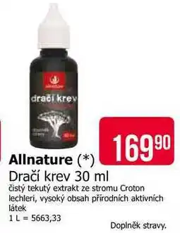 Teta Allnature Dačí krev 30 ml nabídka