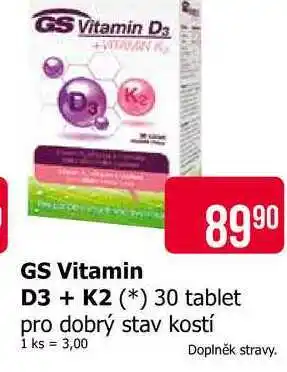 Teta GS Vitamin D3 + K2 30 tablet nabídka