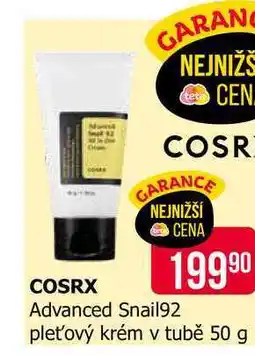 Teta COSRX Advanced Snail92 pleťový krém v tubě 50 g nabídka