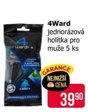 Teta 4Ward jednorázová holítka pro muže 5 ks nabídka