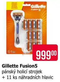 Teta Gillette Fusion5 pánský holicí strojek + 11 ks náhradních hlavic nabídka