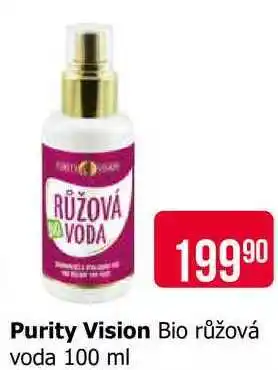 Teta Purity Vision Bio růžová voda 100 ml nabídka