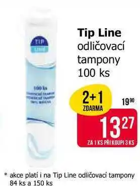 Teta Tip Line odličovací tampony 100 ks nabídka