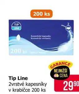 Teta Tip Line 2vrstvé kapesníky v krabičce 200 ks nabídka